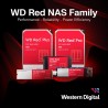 Wd rouge plus 4 to disque dur interne 3.5" dédié nas, 5400 rpm class, sata 6 gb/s, cmr, 256mb cache, garantie 3 ans