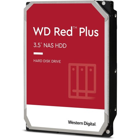 Wd rouge plus 6 to disque dur interne 3.5" dédié nas, 5400 rpm class, sata 6 gb/s, cmr, 256mb cache, garantie 3 ans