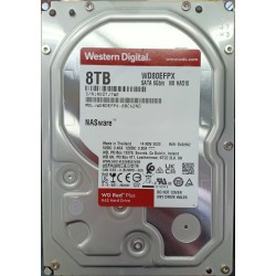 Wd rouge plus 8 to nas disque dur interne 3,5" - 5640 rpm classe, sata 6gb/s, cmr, cache de 128 mo