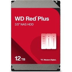 Wd rouge plus 12tb nas 3.5" internal hard drive - 7200 rpm, sata 6gb/s, cmr, 256mb cache