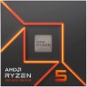 AMD Ryzen 5 7600 Processeur (Radeon Graphique Intégré, 6 Cœurs/12 Threads, 65W TDP, Socket AM5, Cache 38Mo, jusqu'à 5,1 GHz Fréq