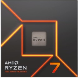 AMD Ryzen 7 7700 Processeur (8 Coeurs/16 Threads, 65W TDP, Socket AM5, Cache 40MB, jusqu'à 5,3 GHz Fréquence Boost, avec Ventila