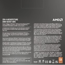 AMD Ryzen 7 7700X Processeur (Radeon Graphique Intégré, 8 Coeurs/16 Threads, 105W DTP, Socket AM5, Cache 40MB, jusqu'à 5.4 GHz F