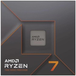 AMD Ryzen 7 7700X Processeur (Radeon Graphique Intégré, 8 Coeurs/16 Threads, 105W DTP, Socket AM5, Cache 40MB, jusqu'à 5.4 GHz F