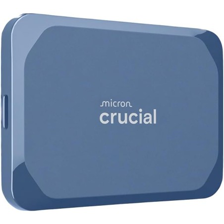 Crucial X10 2To Disque SSD Externe Portable, Jusqu’à 2100Mo/s, USB-C 3.2 Gen2, Résistance à la poussière et à l'eau classée IP65