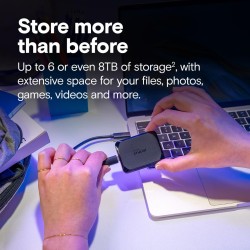 Crucial X10 2To Disque SSD Externe Portable, Jusqu’à 2100Mo/s, USB-C 3.2 Gen2, Résistance à la poussière et à l'eau classée IP65