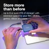 Crucial X10 4To Disque SSD Externe Portable, Jusqu’à 2100Mo/s, USB-C 3.2 Gen2, Résistance à la poussière et à l'eau classée IP65