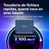 Crucial X10 8To Disque SSD Externe Portable, Jusqu’à 2100Mo/s, USB-C 3.2 Gen2, Résistance à la poussière et à l'eau classée IP65