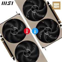 MSI NVIDIA GeForce RTX 5080 16G Inspire 3X OC Carte Graphique 16 Go GDDR7 (30 Gb/s/256 Bits), Refroidissement à Triple Ventilate