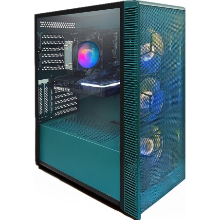 STGsivir PC Gamer Fixe,Ordinateur Gaming,GeForce RTX 3050 6Go GDDR6,Ryzen 5 3400G up to 4.2Ghz,16Go DDR4,1To SSD,WiFi 6,BT5.0,Ve