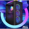STGsivir PC Gamer Fixe,Ordinateur Gaming,Ryzen 7 5700G up to 4.6Ghz,32Go DDR4,1To SSD,WiFi 6,BT5.0,Ventilateur RGB x3,Windows11 