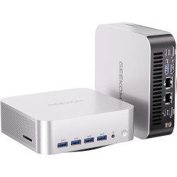 GEEKOM A9 Max Mini PC avec AMD Ryzen AI 9 HX 470 (12C/24T, Jusqu’à 5,2 GHz) AMD Radeon 890M, 32 Go DDR5 2To SSD, Double LAN 2,5 