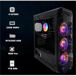 STGsivir PC Gamer Fixe,Ordinateur Gaming,GeForce RTX 3050 6Go GDDR6,Core i7 8th up to 4.1 Ghz,32Go DDR4,1To SSD,WiFi 6,BT5.0,Ven