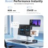 NiPoGi Pinova P1 Mini PC AΜD Ryzen 4300U W11 Pro(4C/4T,Max 3,7GHz,Mieux Que 3500U/N150/N97) 8Go DDR4 RAM+256Go SSD,4K@60Hz Tripl