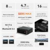 Beelink SER5 Max Mini PC, AMD Ryzen R7 6800U (8C/16T, jusqu'à 4,7GHz), Mini Ordinateur de Bureau 24Go LPDDR5 RAM 500Go PCIe SSD,