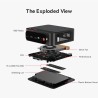 Beelink SER5 Max Mini PC, AMD Ryzen R7 6800U (8C/16T, jusqu'à 4,7GHz), Mini Ordinateur de Bureau 24Go LPDDR5 RAM 500Go PCIe SSD,