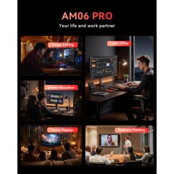 NiPoGi AM06 Pro Mini PC 32 Go DDR4 RAM, АMD Ryzen 7 7730U(8C/16T, jusqu'à 4,50 GHz), 512 Go M.2 SSD Mini Ordinateur de Bureau Wi