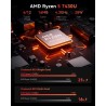 NiPoGi E3B Mini PC par ΑΜD Ryzen 5 7430U(Max 4.3GHz,6C/12T, Mieux Que 3500U/5650U/5675U),16Go RAM /512Go SSD,Mini Ordinateur de 