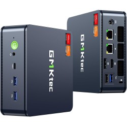 GMKtec M6 Ultra Mini PC Gaming Ryzen 7640HS (Amélioré du 6600H/6800U), 32 Go RAM DDR5 512 Go SSD, Double NIC LAN 2.5GbE Ordinate