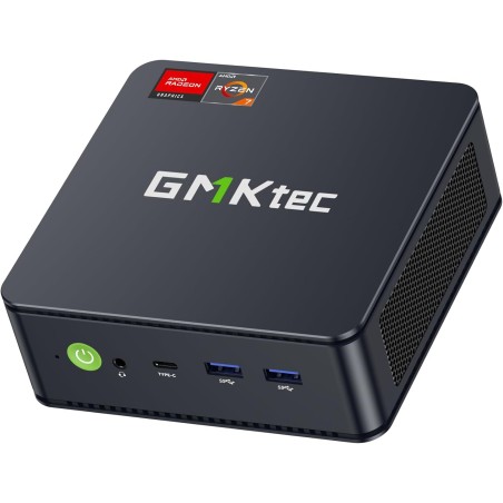GMKtec AMD Ryzen 7 Mini PC W-11 Pro 7730U(Version améliorée 7430U/5825U) (8 C/16 T 4,50 GHz), M5 Ultra Dual LAN 2.5G Mini Comput