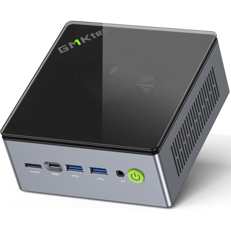 GMKtec Mini PC Gaming, M7 AMD Ryzen 7 Pro 6850H (8C/16T 4.70Ghz) Double NIC LAN 2.5G Ordinateur de Bureau, 16 DDR5 RAM + 512 Go 