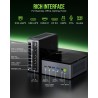 GMKtec Mini PC Gaming, M7 AMD Ryzen 7 Pro 6850H (8C/16T 4.70Ghz) Double NIC LAN 2.5G Ordinateur de Bureau, 16 DDR5 RAM + 512 Go 