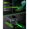 GMKtec Mini PC Gaming, M7 AMD Ryzen 7 Pro 6850H (8C/16T 4.70Ghz) Double NIC LAN 2.5G Ordinateur de Bureau, 16 DDR5 RAM + 512 Go 