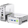 GMKtec Mini PC Ryzen 5 3500U (4C/8T, 4,5GHz), 16Go DDR4, 256Go SSD, USB-C, WiFi 5, BT 5.0, W11 Pro – Mini Ordinateur NucBox G10 