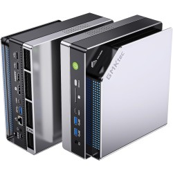 GMKtec Evo-X2 AI Mini-PC AMD Ryzen AI Max+ 395 (jusqu'à 5,1GHz) Mini-PC de Jeu, 64GB LPDDR5X 8000MHz (8GB*8), 1TB PCIe 4.0 SSD, 