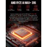 GMKtec Evo-X2 AI Mini-PC AMD Ryzen AI Max+ 395 (jusqu'à 5,1GHz) Mini-PC de Jeu, 64GB LPDDR5X 8000MHz (8GB*8), 1TB PCIe 4.0 SSD, 