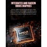 GMKtec Evo-X2 AI Mini-PC AMD Ryzen AI Max+ 395 (jusqu'à 5,1GHz) Mini-PC de Jeu, 64GB LPDDR5X 8000MHz (8GB*8), 1TB PCIe 4.0 SSD, 