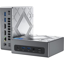 NiPoGi CK10 Mini PC W-11 Pro, Ιntel Core i5-12600H(12C/16T, jusqu'à 4,5 GHz),16Go DDR4 512Go NVME M.2 SSD Mini Ordinateur de Bur