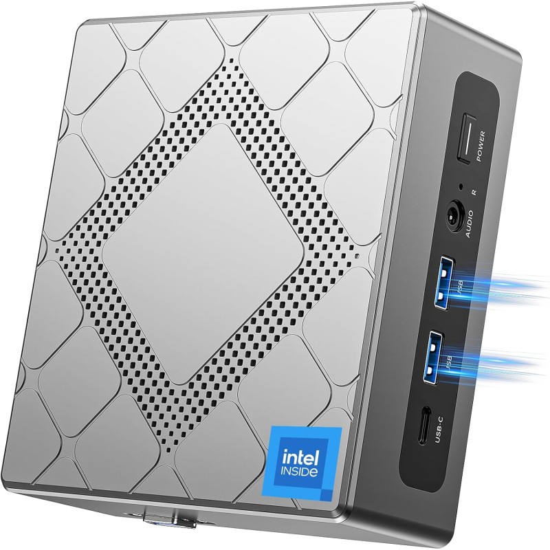 NiPoGi CK10 Mini PC 32 Go RAM DDR4, Ιntel i5-12600H(jusqu'à 4,5 GHz, 12C/ 16T), 1024 Go (1 to) NVME M.2 SSD Mini Ordinateur de B