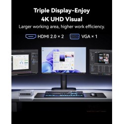 NiPoGi CK10 Mini PC 32 Go RAM DDR4, Ιntel i5-12600H(jusqu'à 4,5 GHz, 12C/ 16T), 1024 Go (1 to) NVME M.2 SSD Mini Ordinateur de B