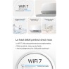 TP-Link Deco Routeur WiFi 7 Mesh BE3600 Bi-Bande, Port Ethernet 2,5G, Couverture de 490㎡, Itinérance IA Transparente, Connectez 