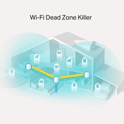 TP-Link Deco WiFi 6 Mesh AX1800Mbps Deco X20(3-Pack), Système WiFi 6 pour Toute la Maison, Couverture de 500㎡, Installation Faci