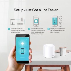 TP-Link Deco WiFi 6 Mesh AX 1800Mbps Deco X20(1-Pack) - Système WiFi 6 pour Toute la Maison - Couverture WiFi de 100㎡ - Installa
