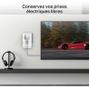Mercusys MP500P KIT CPL 1000Mbps avec 1 Port Gigabit et Prise Intégrée Type F, Boitier CPL Kit de 2 - idéale pour Profiter du Se