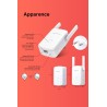 MERCUSYS MP510 KIT TP-Link CPL 1000Mbps WiFi Adaptateur Réseau CPL, WiFi N300Mbps, Homeplug AV2 1000Mbps, Boitier CPL, Brancher 