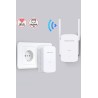 MERCUSYS MP510 KIT TP-Link CPL 1000Mbps WiFi Adaptateur Réseau CPL, WiFi N300Mbps, Homeplug AV2 1000Mbps, Boitier CPL, Brancher 