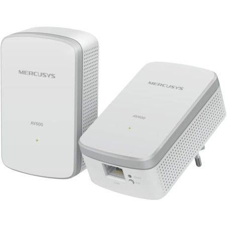 Mercusys MP300 KIT CPL AV600 – Kit de 2 Adaptateurs Powerline 600 Mbps, Port Fast Ethernet, Jusqu’à 300 m sur Circuit électrique
