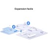 Mercusys MP300P KIT CPL 600Mbps avec 1 Port et Prise Intégrée Type F, Boitier CPL Kit de 2 - idéal pour Profiter du Service Mult