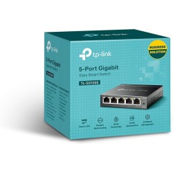 TP-Link TL-SG105E Switch Ethernet Gigabit 5 Ports Gigabit Hub RJ45, Switch Manageable, Partage de Connexion et Mise en réseau po