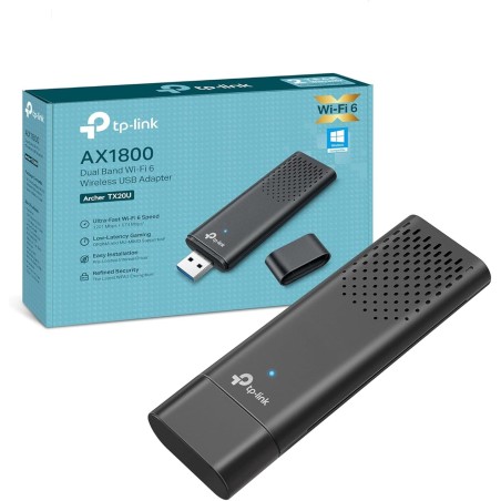 TP-Link Clé WiFi 6 Puissante AX1800 Mbps, Archer TX20U, Adaptateur USB WiFi, dongle WiFi, USB 3.0 Bi-Bande, 2.4G / 5GHz, MU-MIMO