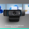 Logitech Webcam C920 HD Pro, Appels et Enregistrements Vidéo Full HD 1080p, Webcam Streaming, Deux Microphones, Petite, Agile, R