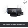 Logitech Webcam C920 HD Pro, Appels et Enregistrements Vidéo Full HD 1080p, Webcam Streaming, Deux Microphones, Petite, Agile, R