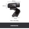 Logitech Webcam C920 HD Pro, Appels et Enregistrements Vidéo Full HD 1080p, Webcam Streaming, Deux Microphones, Petite, Agile, R