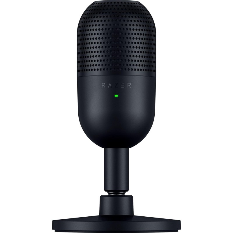 Razer Seiren V3 Mini - Microphone USB ultra-compact (microphone à condensateur 14 mm, directivité supercardioïde, détecteur de m