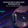 Razer Seiren V3 Mini - Microphone USB ultra-compact (microphone à condensateur 14 mm, directivité supercardioïde, détecteur de m