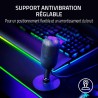 Razer Seiren V3 Mini - Microphone USB ultra-compact (microphone à condensateur 14 mm, directivité supercardioïde, détecteur de m